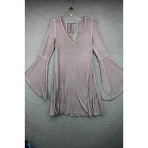 American Eagle Outfitters Slit Arm Bell Sleeves Tie Dress-Size Small/Petite-Boho
